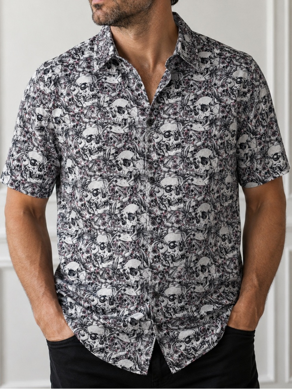 Robert Graham Bainbridge Button Down Short Sleeve Print Shirt